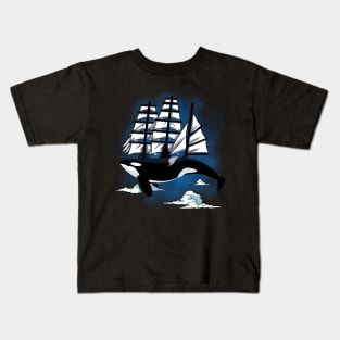Fantasy Killer Whale Kids T-Shirt